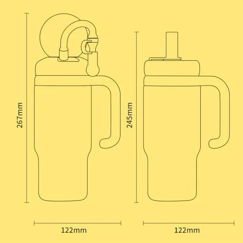 FRAGRANTGARDEN Whale Squirt 24oz Insulated Water Bottle with Handle | Leak-Proof Stainless Steel Kids & Adults thumbnail 8