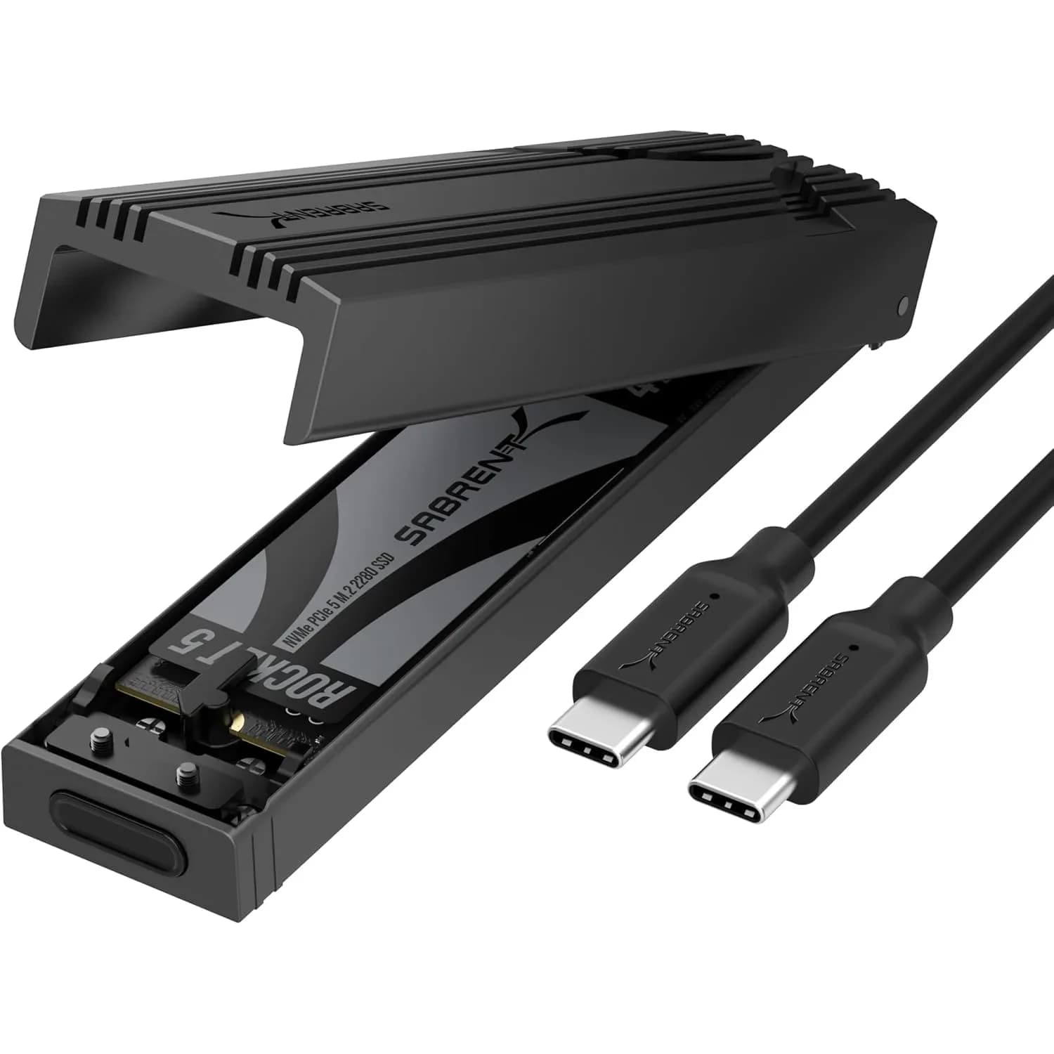 SABRENT USB-C NVMe Enclosure & Reader, M.2 PCIe SSD 10Gbps (EC-PNVO) 1250 MB/s | Tool-Free Installation - main product image