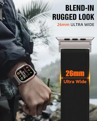WANLISS Trail Loop Nylon Sport Band for Apple Watch Ultra 4 3 2 1 | Breathable, Rugged & Adjustable (70-120 chars) thumbnail 4