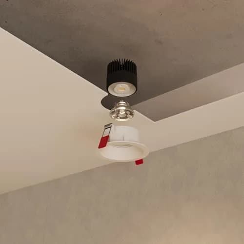 VidaLite Libra 3in White LED Recessed Ceiling Light | Selectable 5CCT & Full Range Dimmer, 1200LM, 14W, ETL, Wet Rated thumbnail 3