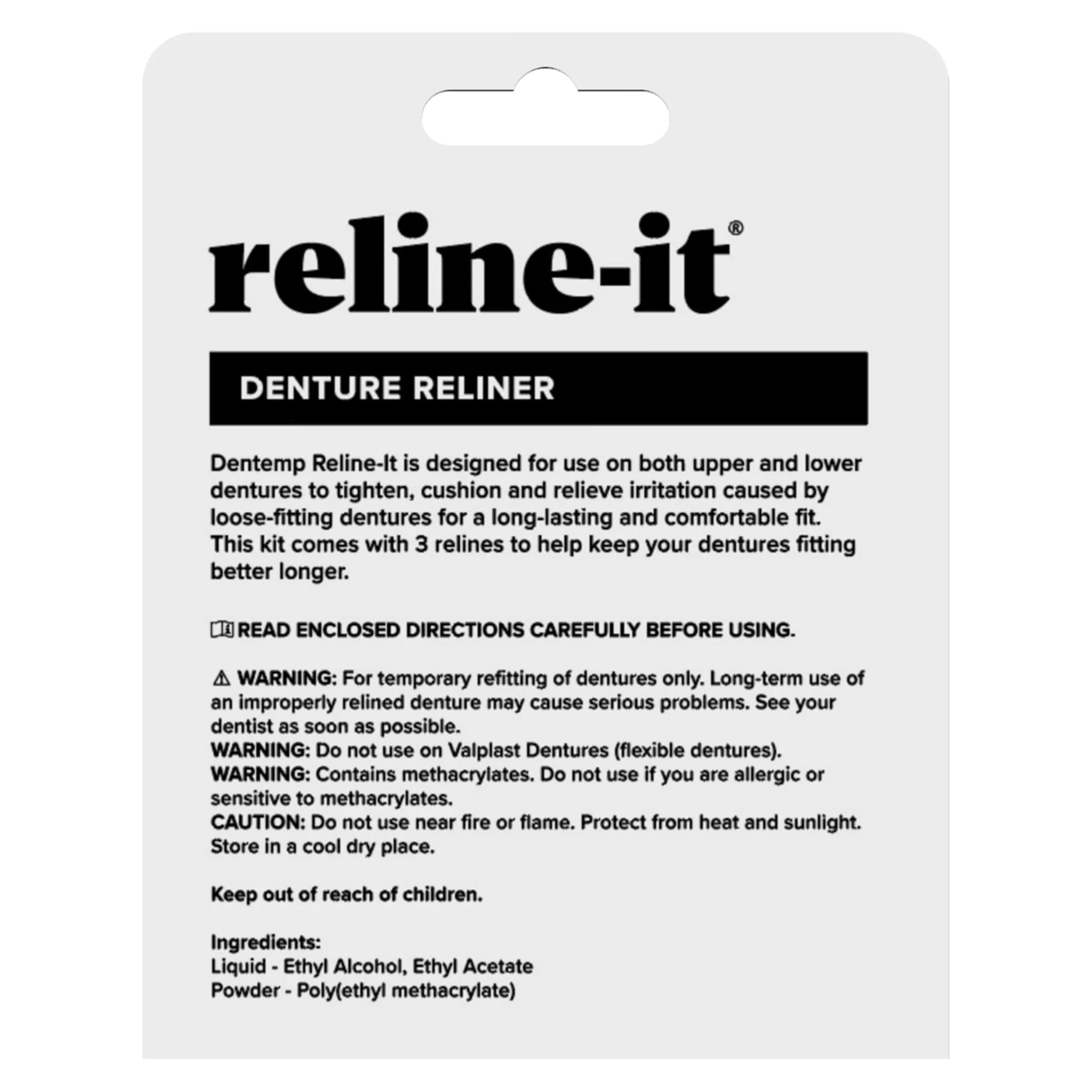 Dentemp Reline-It Denture Reline Kit Value Pack 6 Relines (2 Packs) | Custom Fit for Secure, Stable Dentures - view 9