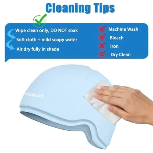 sfiocoopck Chemo Cold Cap for Chemotherapy & Migraine Relief, Light Blue | Scalp Cooling Therapy thumbnail 7