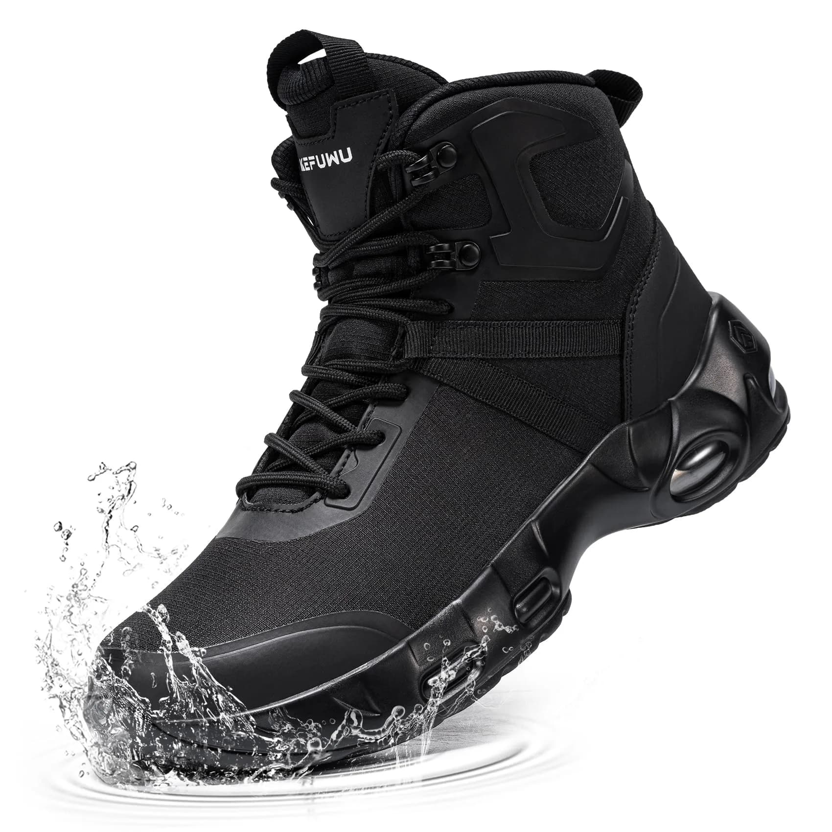KEFUWU Military Tactical Boots Men Wide Waterproof 6 Inches | Lightweight, Breathable & Supportive - main product image