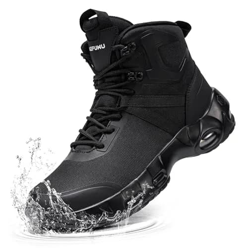 KEFUWU Military Tactical Boots Men Wide Waterproof 6 Inches | Lightweight, Breathable & Supportive thumbnail 1