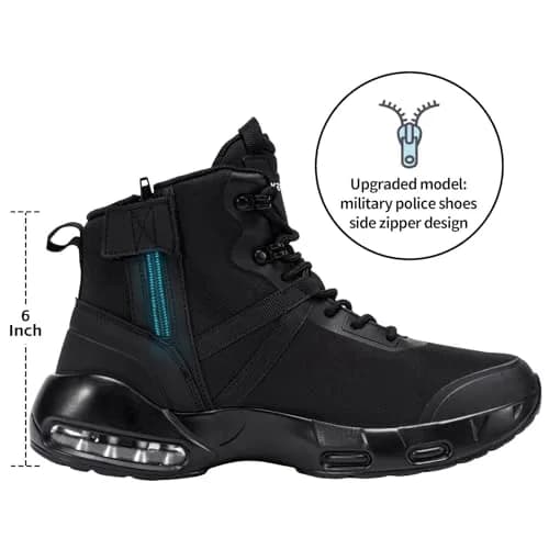 KEFUWU Military Tactical Boots Men Wide Waterproof 6 Inches | Lightweight, Breathable & Supportive thumbnail 3