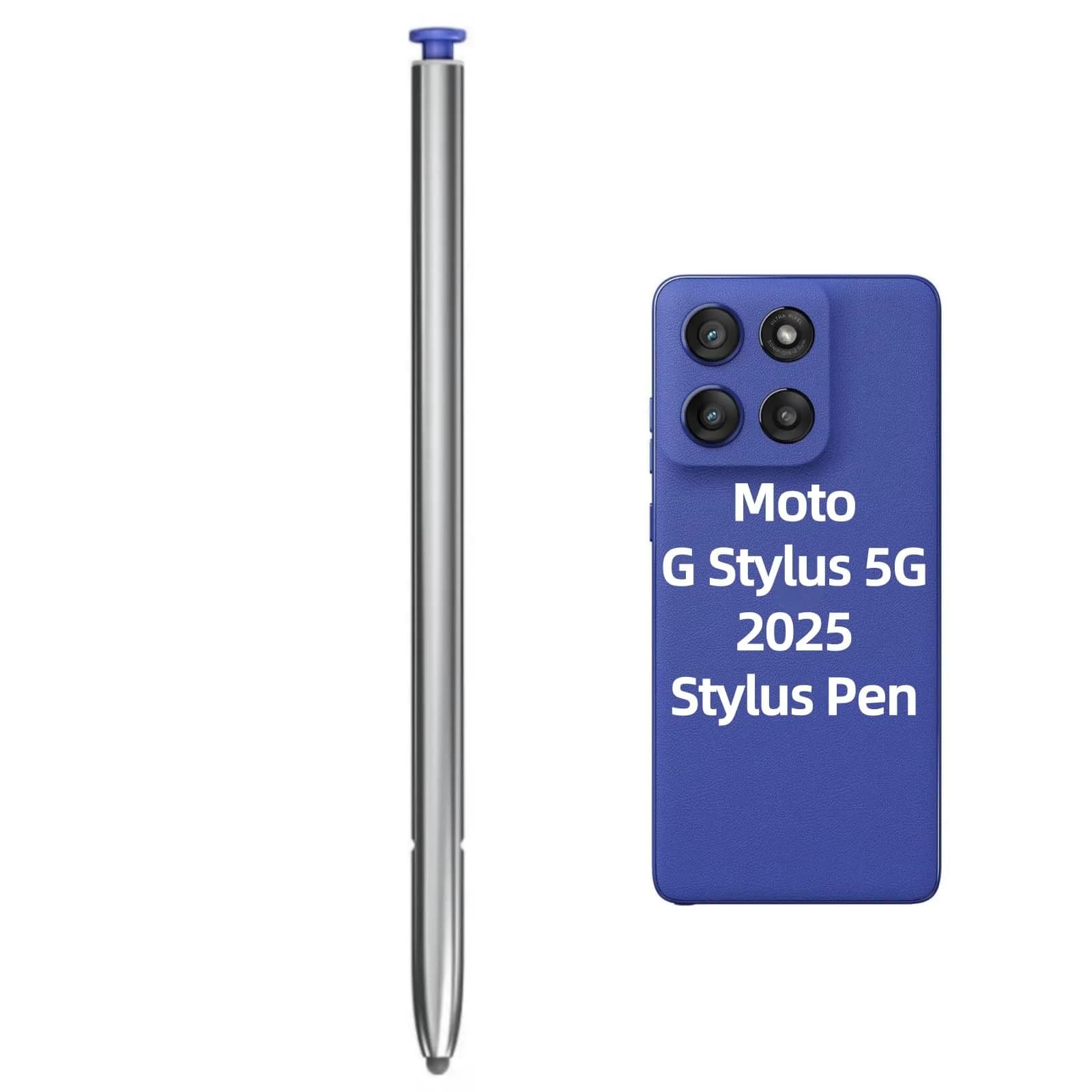 TYHJ Stylus Pen for Moto G Stylus 5G 2025 | Battery-Free Touch Screen Replacement (4.5 inches, Metal, Pantone Surf The Web) - main product image