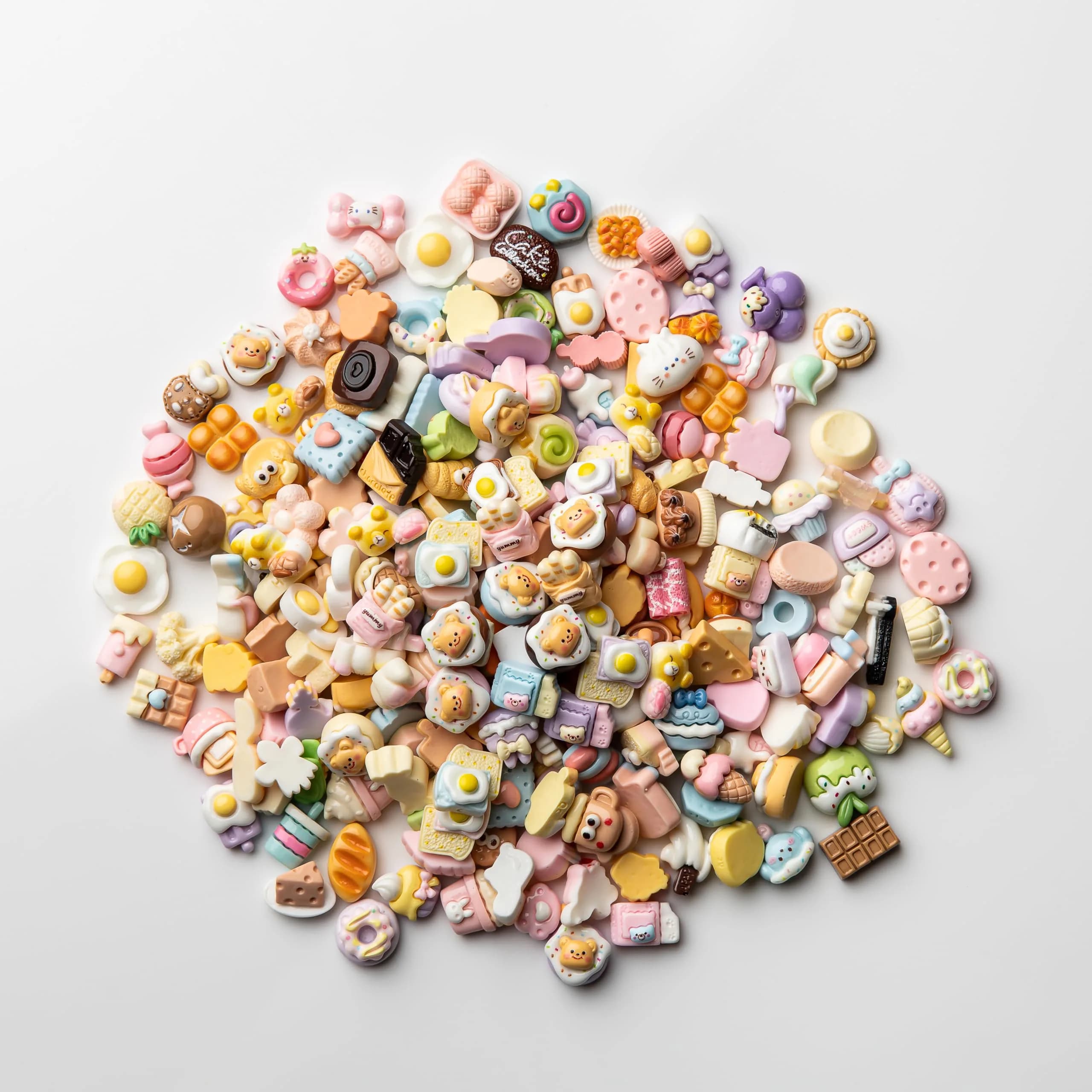 LEEXINLUU Food Charms Set | 30 Unique Mini Resin Charms for Crafts - view 6