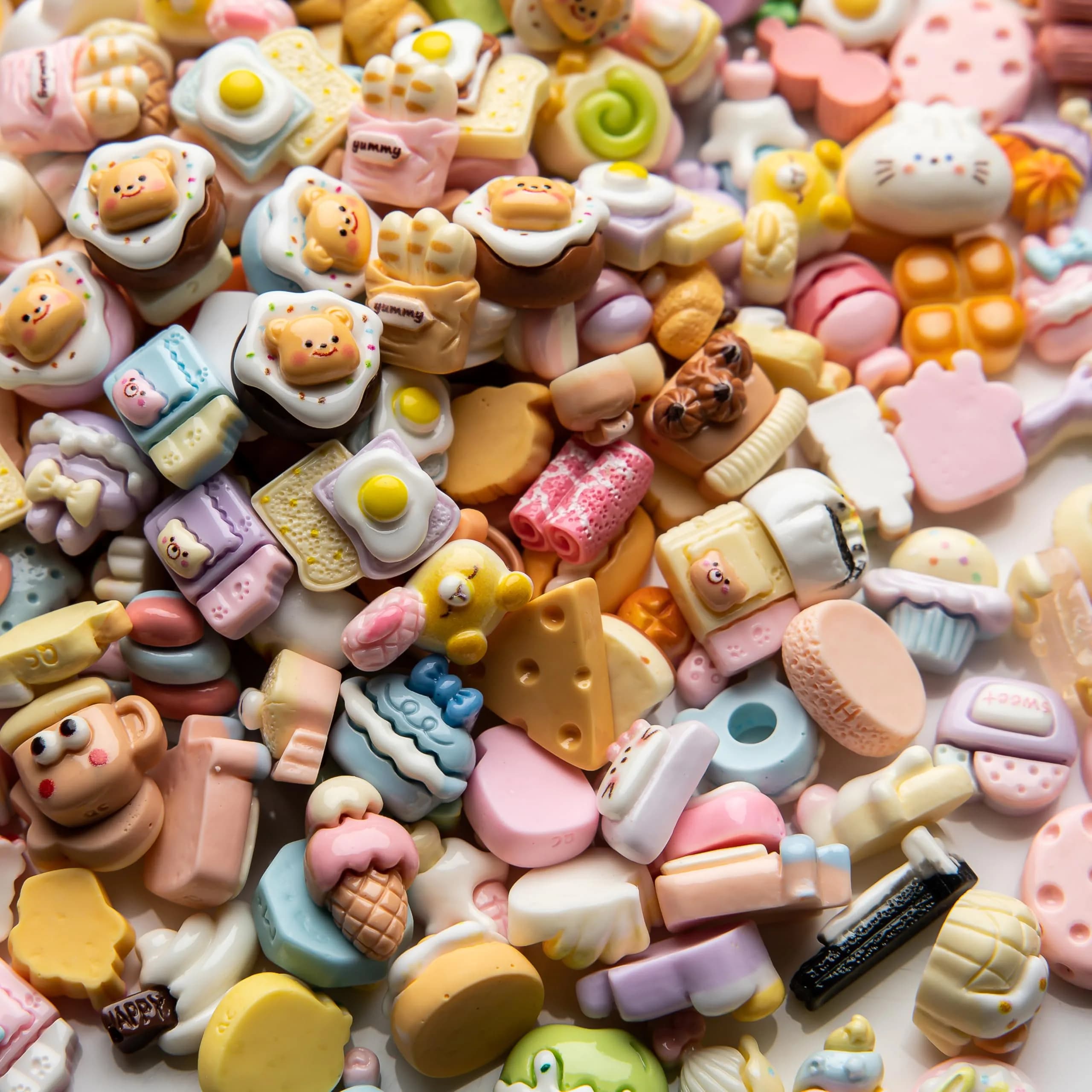 LEEXINLUU Food Charms Set | 30 Unique Mini Resin Charms for Crafts - view 7