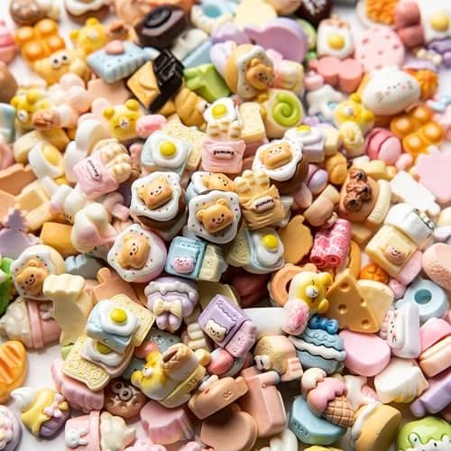 LEEXINLUU Food Charms Set | 30 Unique Mini Resin Charms for Crafts thumbnail 1