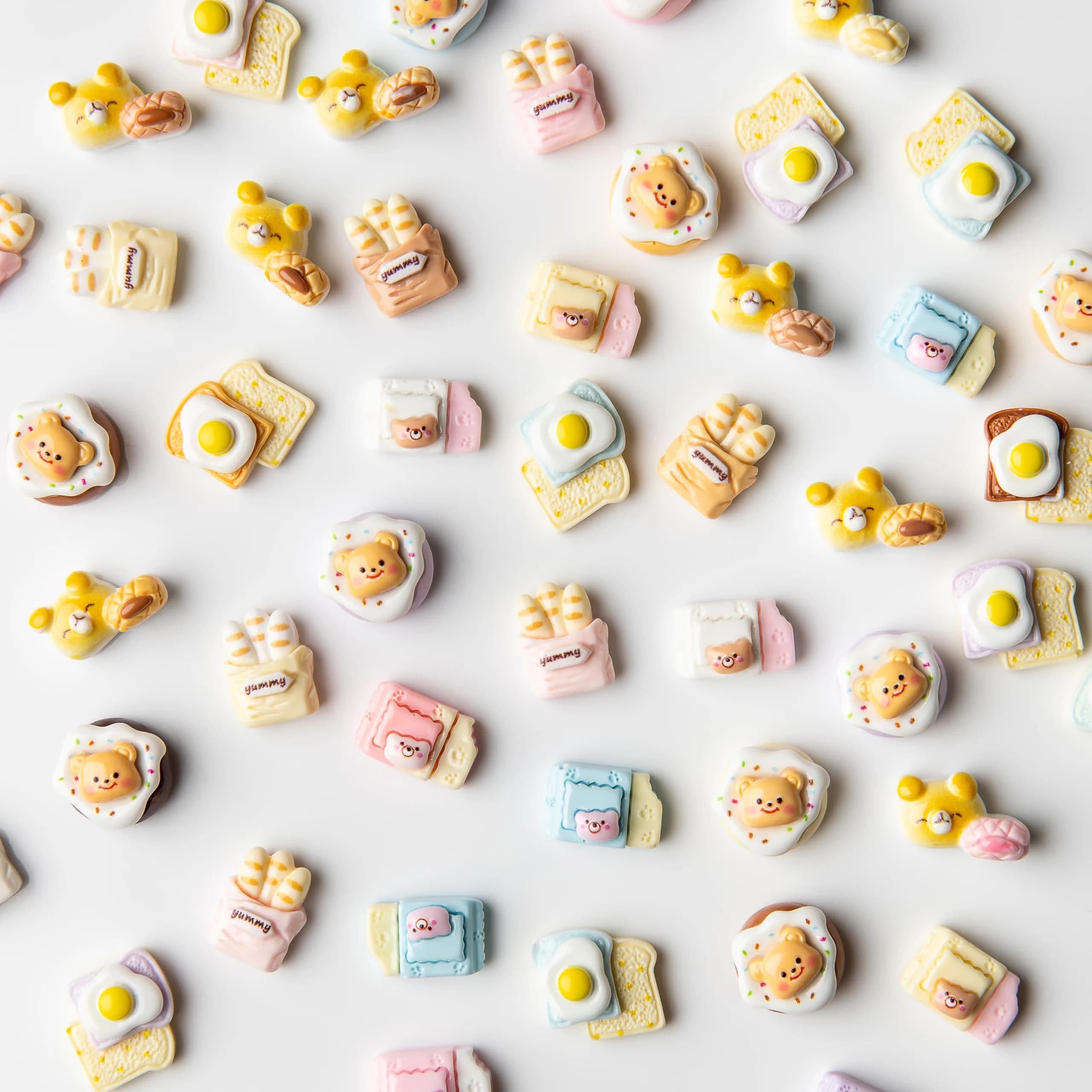 LEEXINLUU Food Charms Set | 30 Unique Mini Resin Charms for Crafts - view 2