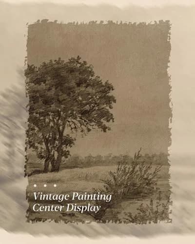 WHASAYART Gold Framed Vintage Wall Art for Living Room, Landscape Painting Prints Shelf Decor for Kitchen, Aesthetic Tree of Life Farmhouse Bedroom Wall Decor, Gifts for Family - Country Road 8x10in thumbnail 3