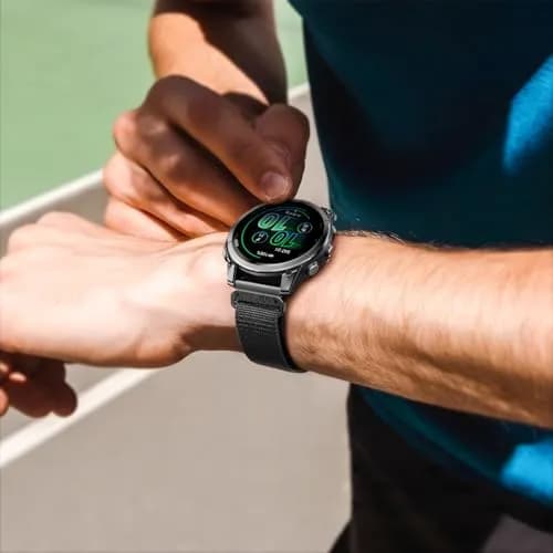 NotoCity Alpine Loop Nylon Watch Band Compatible with Garmin Fenix 8/7/6/5 Series 47mm, Quickfit 22mm Rugged Watch Bands for Epix Gen 2/Fenix 8 Pro/7 Pro/6 Pro/5 Plus/Forerunner 935/S62 (Black) thumbnail 8