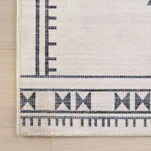 nuLOOM Shenai Cream Medallion Washable Runner Rug 2' x 12' | Stain-Resistant & Machine Washable thumbnail 4