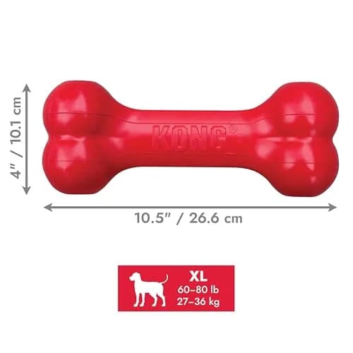 KONG Goodie Bone Natural Rubber Treat Toy for Extra Large Dogs | Durable Chew Toy for Aggressive Chewers thumbnail 6