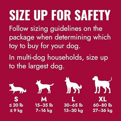KONG Goodie Bone Natural Rubber Treat Toy for Extra Large Dogs | Durable Chew Toy for Aggressive Chewers thumbnail 3