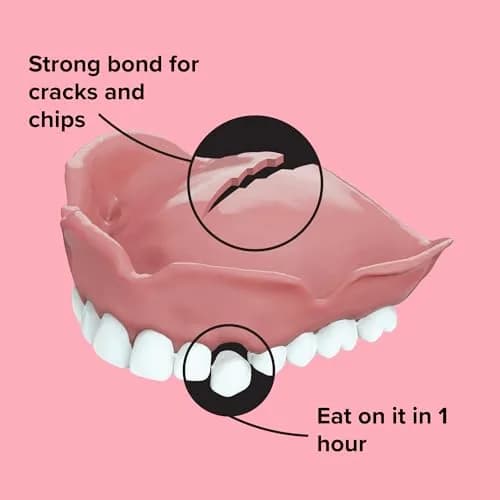 Dentemp Repair-It Advanced Formula Denture Repair Kit 3.84ml (0.13 Fl Oz) | Fix Broken Dentures, Mend Cracks & Replace Loose Teeth thumbnail 5