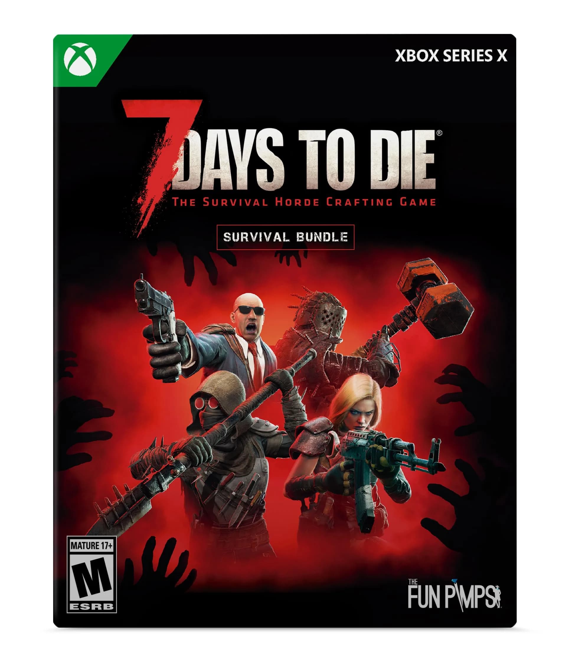 The Fun Pimps 7 Days to Die Console Edition Survival Bundle Xbox Series X | Open-World Zombie Survival Game