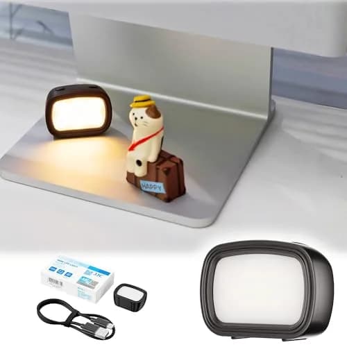 JJC Magnetic Mini LED Light for Camera & Vlog | 3 Color Modes, Rechargeable, Lightweight 15g thumbnail 1