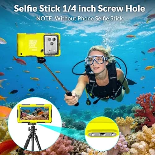 YNVYFI Underwater Snorkeling Diving Phone Case for Phone 17/16/15/14/13/12Pro Max/Galaxy S26/S25/S24/S23 | 50ft/15m Waterproof Dive Case thumbnail 7