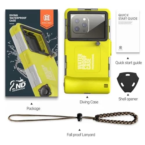YNVYFI Underwater Snorkeling Diving Phone Case for Phone 17/16/15/14/13/12Pro Max/Galaxy S26/S25/S24/S23 | 50ft/15m Waterproof Dive Case thumbnail 8