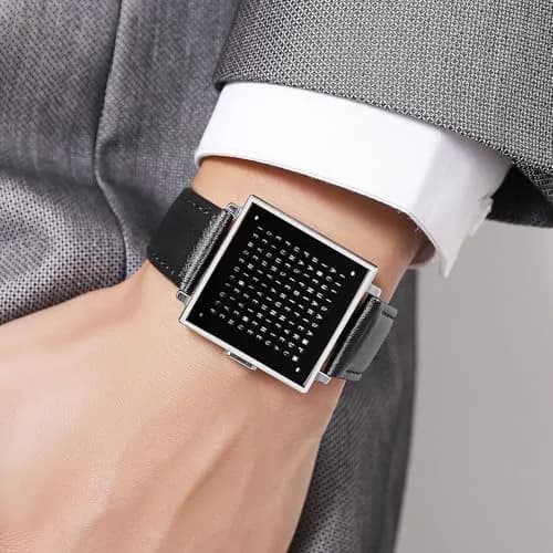 Gosasa Square Men's Luxury Watch with Leather Strap & Date Display | 36mm Case, 30M Water Resistant thumbnail 4