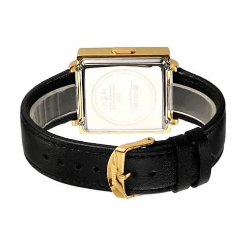 Gosasa Square Men's Luxury Watch with Leather Strap | 36mm Case, 30M Water Resistance, Date Display thumbnail 6