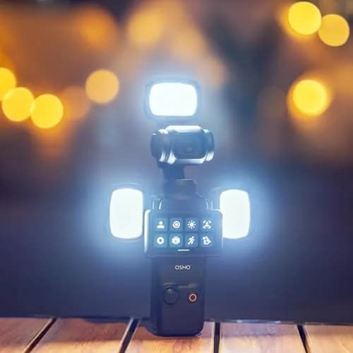 JJC 3-Pack LED Light for DJI Osmo Pocket 3 & Xtra Muse, 15g Ultra-Lightweight Magnetic Mount | 3 Color Modes & 3 Brightness Levels thumbnail 9