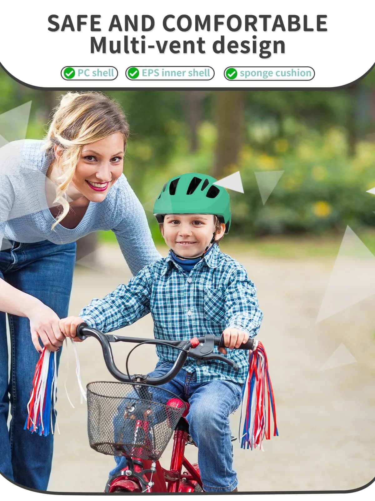 XJD Toddler Bike Helmet - Green, XX-Small (44-48 cm) for Infants and Babies - view 2