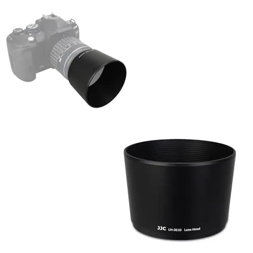 JJC Lens Hood for Olympus Zuiko ED 40-150mm, M.Zuiko ED 40-150mm & R Lens | Replaces LH-61D, Durable ABS, 58mm Filter Cap thumbnail 1