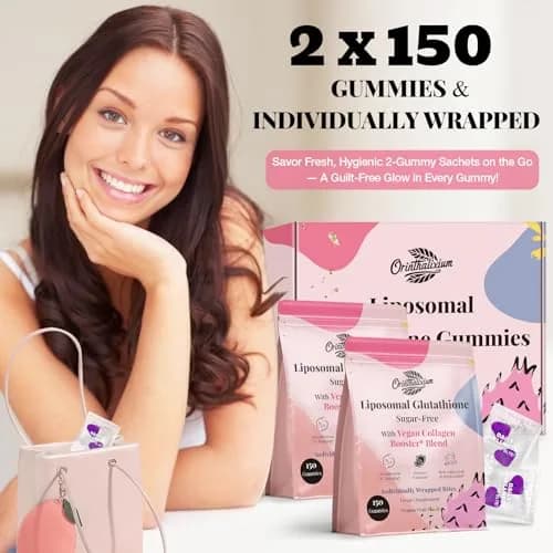 Orinthalixium Liposomal Glutathione Gummies 1000MG | Sugar-Free Skin Wellness (70-120 chars) thumbnail 6
