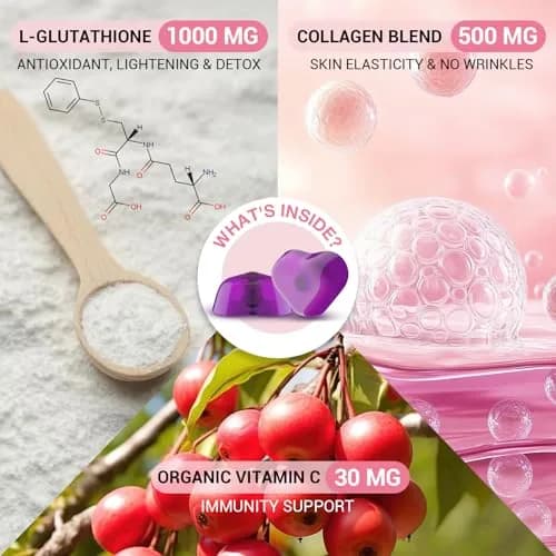 Orinthalixium Liposomal Glutathione Gummies 1000MG | Sugar-Free Skin Wellness (70-120 chars) thumbnail 3