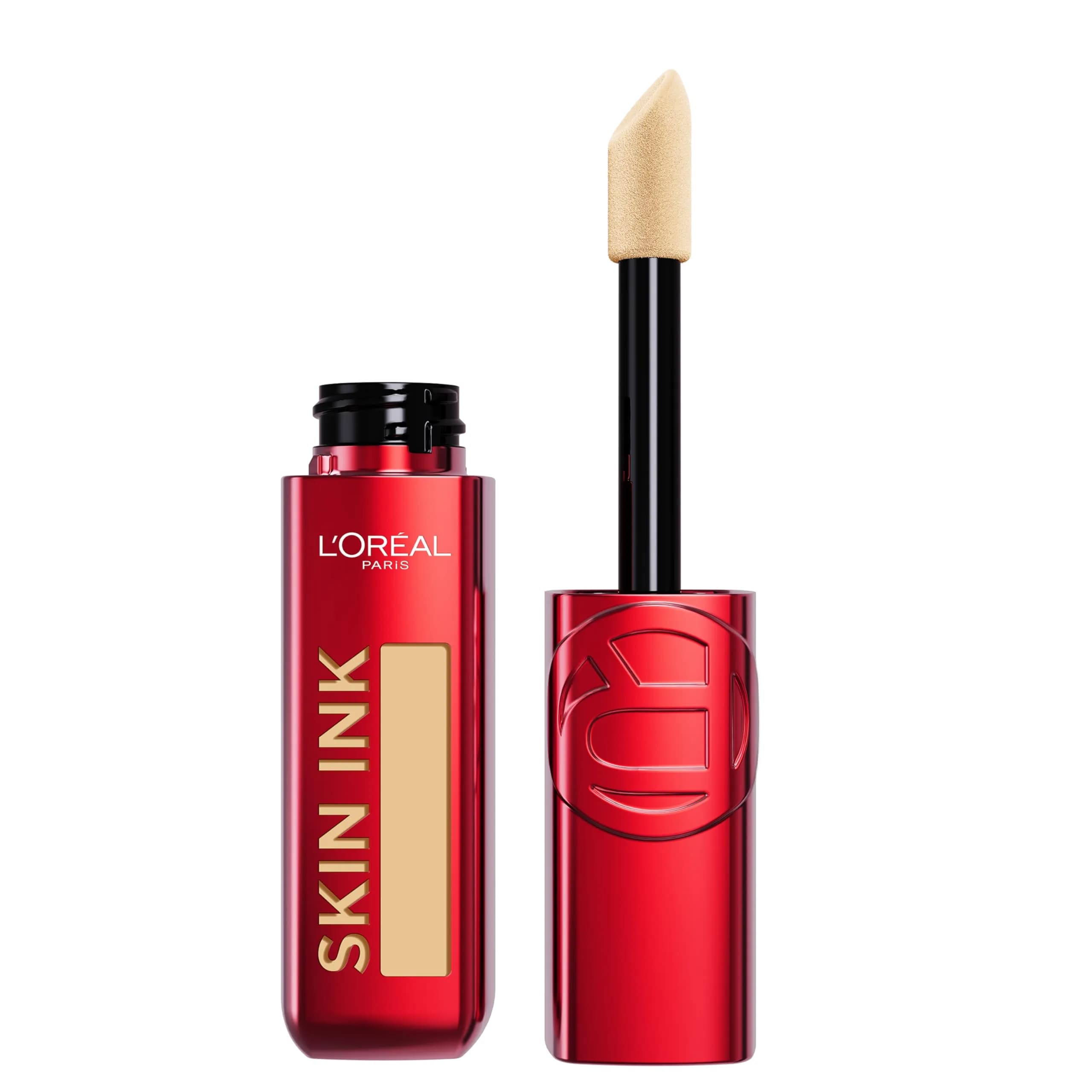 L'Oreal Paris Skin Ink 2-in-1 Foundation Concealer 0.5 Fl Oz | Up to 48HR Transfer-Resistant, Medium Warm — 140 Medium Warm