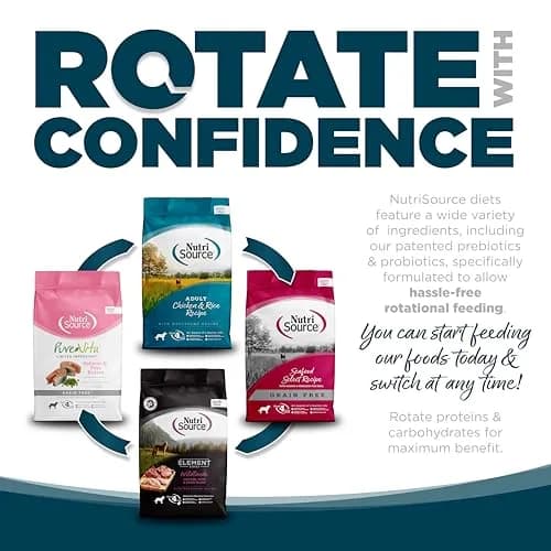 NutriSource Adult Chicken & Rice Small Bites Dog Food 4lb | Supports Gut & Coat Health thumbnail 5