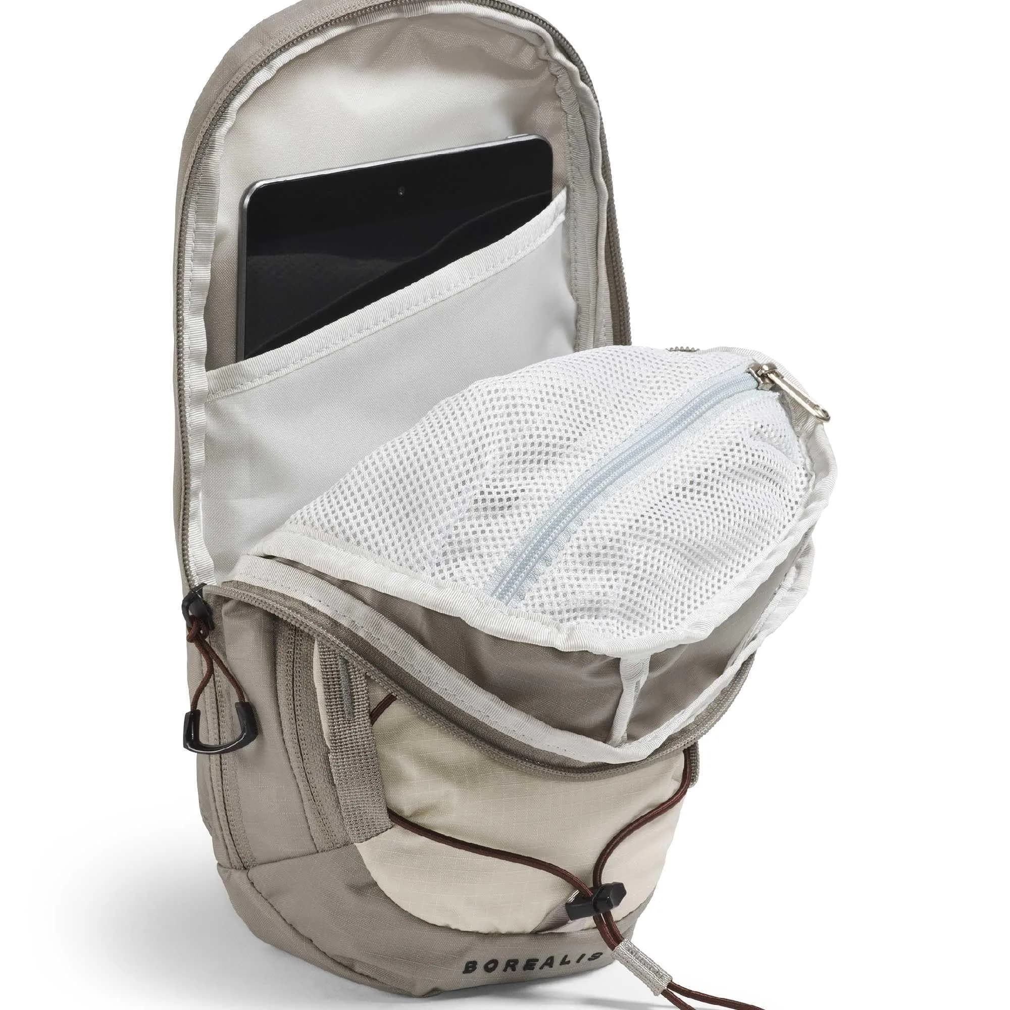 The North Face Borealis Sling Bag 6L in Desert Stone/Stone Slab/Ember Soil - One Size - view 2