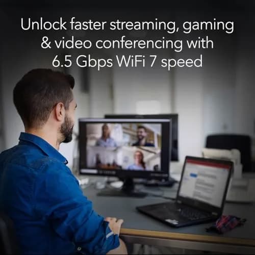 NETGEAR Nighthawk WiFi 7 USB 3.0 Adapter (A9000) – BE6500 Tri-Band Wireless Gigabit Speed (Up to 6.5 Gbps) – 6 GHz Band – Works with Any Router or Mesh System – for Windows 11 PC | WiFi 7 Adapter with Tri-Band Speed thumbnail 4