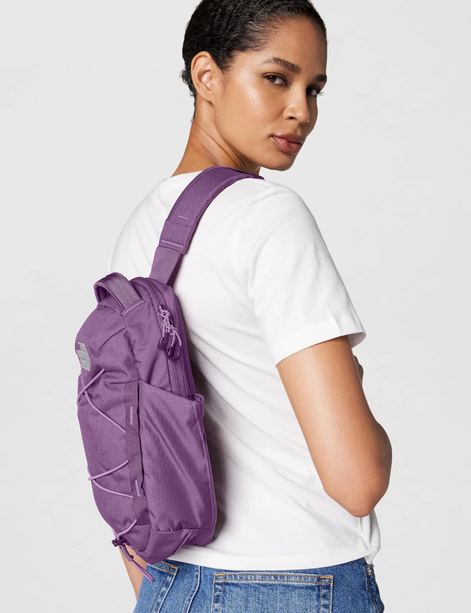 The North Face Borealis Sling Bag 6L in Chroma Purple Light Heather/Hushed Lavender - One Size - view 2