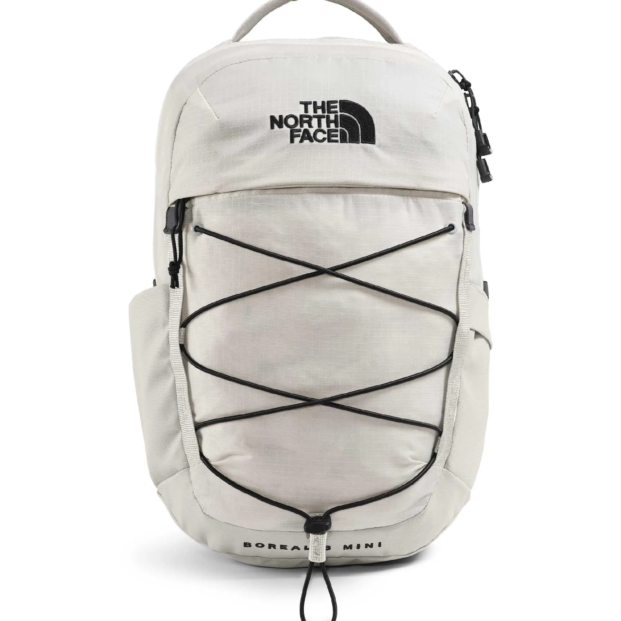 The North Face Borealis Mini Backpack, White Dune/TNF Black | Iconic 10L City & Travel Bag — White Dune/TNF Black