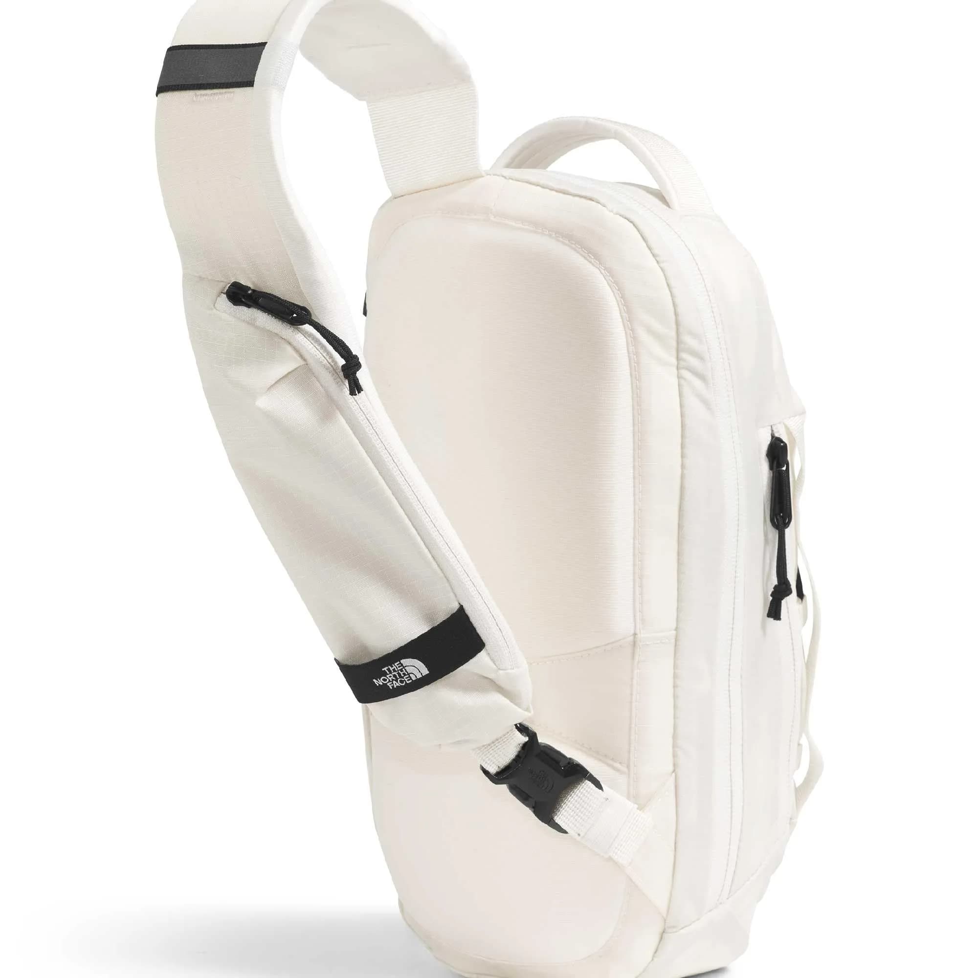 The North Face Borealis Sling Bag 6L in White Dune/Tnf Black - One Size | Padded Strap, Water-Repellent - view 3
