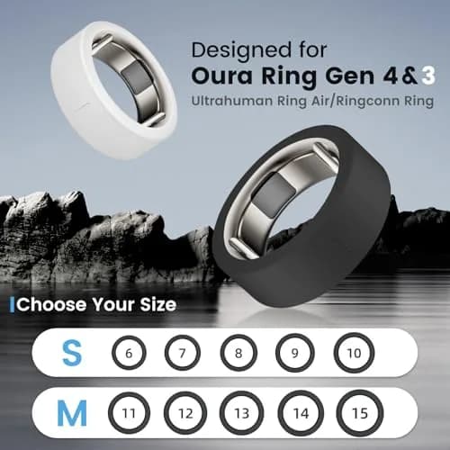 sylacor 10 Pack Ring Covers for Oura Ring Gen 4/3 & RingConn (S/M Sizes) | Elastic Silicone Protector thumbnail 2
