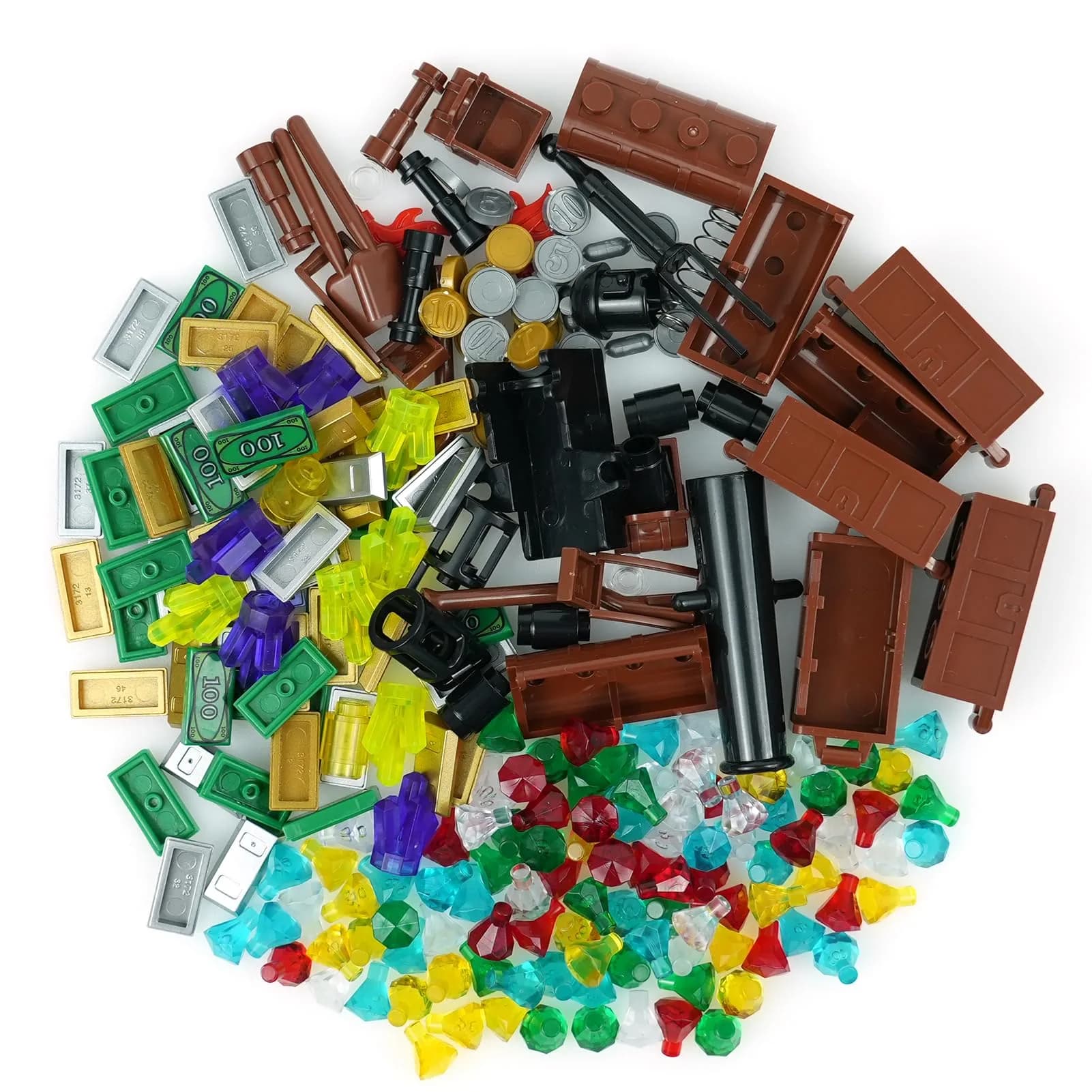 BroTex Pirates Treasure Chest Building Blocks 215 Pieces | STEM Learning Toy for Kids Ages 6+ - view 8