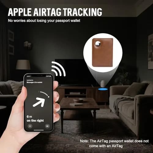 ILIYAH Passport Cover Travel Wallet RFID Blocking Waterproof Brown | Unisex Travel Accessory thumbnail 3