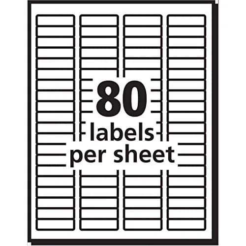 Avery Matte Clear Return Address Labels 0.5" x 1.75" (Pack of 5, 800 Labels Total) | Sure Feed Technology for Laser Printers thumbnail 8