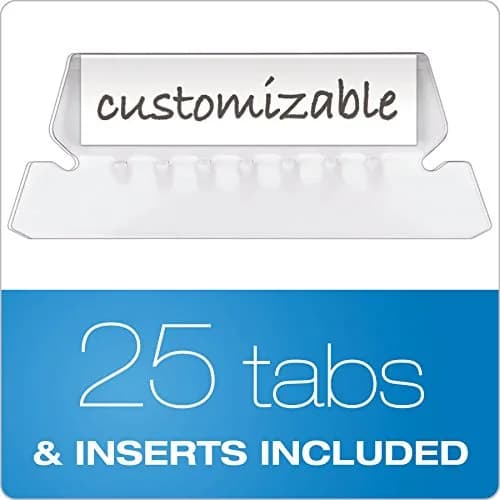 Pendaflex Recycled Hanging Folders Letter Size | Black 1/5 Cut, Pack of 10 thumbnail 7