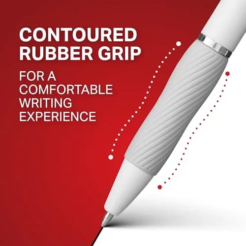 SHARPIE S-Gel Gel Pens, Pearl White Body, Black Ink, Medium Point (0.7mm), Pack of 144 | Smooth Ink Flow for Students & Office thumbnail 5