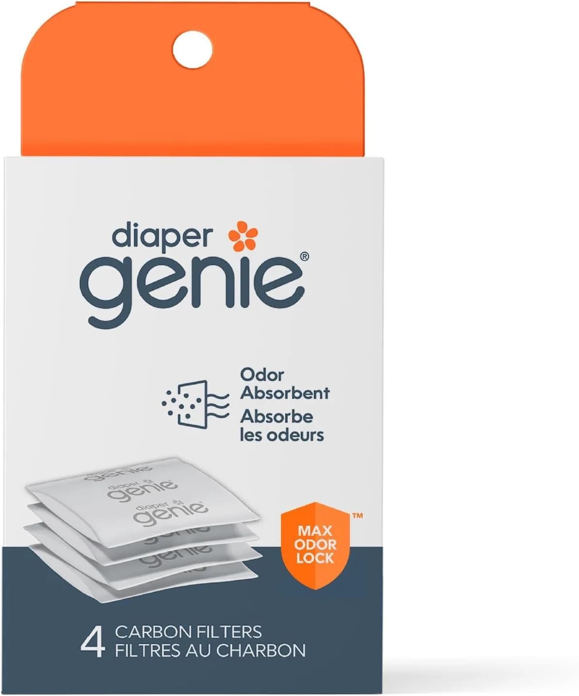Diaper Genie Carbon Filter 48 Count (Pack of 12) | Odor Eliminator for Diaper Pails