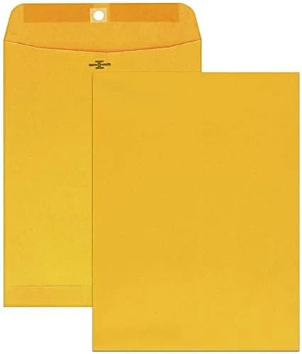 Mead 9" x 12" Clasp Envelopes | Brown Kraft Paper, 240 Count Bulk Pack thumbnail 2