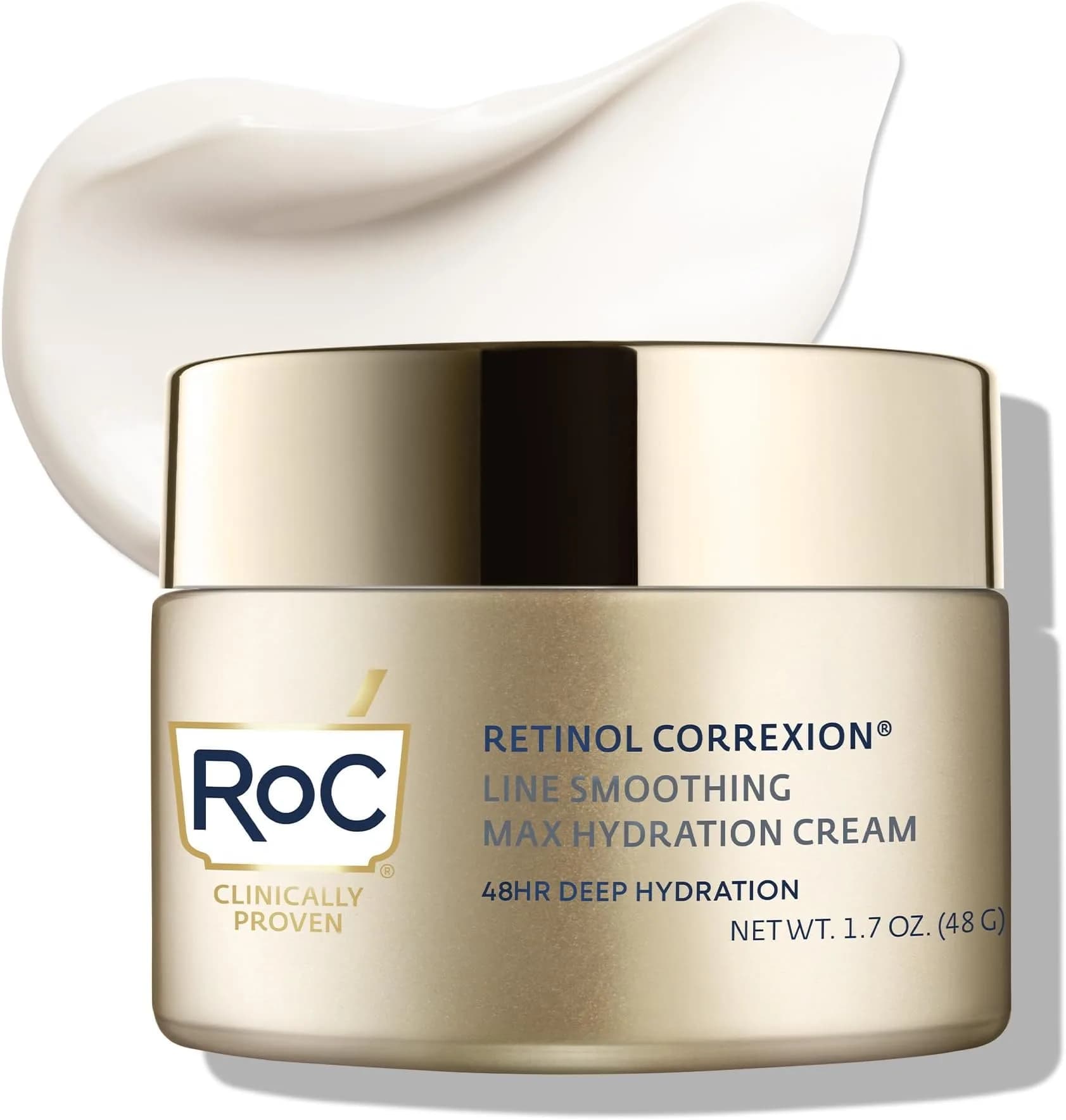 RoC Retinol Correxion Max Daily Hydration Face Moisturizer with Hyaluronic Acid, 1.7 Ounces - main product image