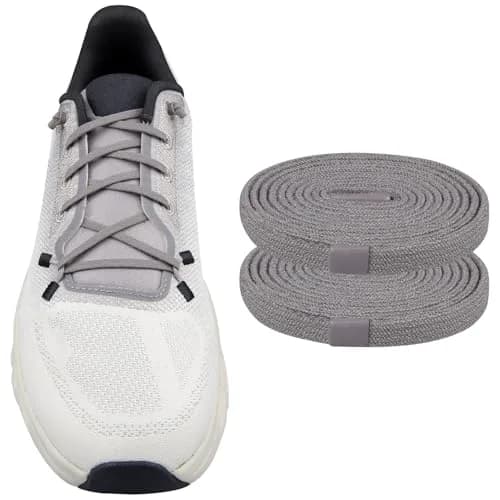 Endoto Flat Elastic Shoelaces for ON Cloudtilt Shoes, 66cm (26 Inch) Rock Solid | No-Tie Secure Fit — Rock