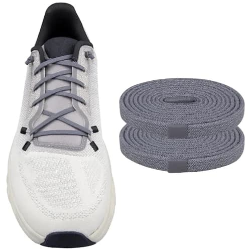 Endoto Dark Gray Elastic Shoelaces for ON Cloudtilt Shoes, 61cm (24 Inch) | No-Tie Secure Fit - main product image
