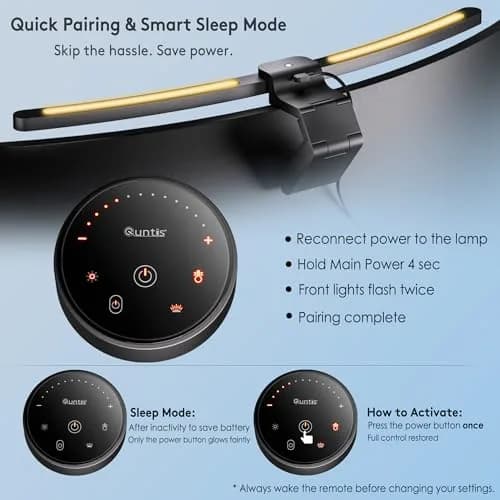Quntis Curved Monitor Light Bar for 34"+ Ultrawide | Eye-Care Glare-Free Desk Light thumbnail 9